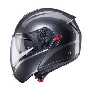 Casca modulabila (flip-up) Caberg model Levo X N1 gri metalic lucios Pinlock ready - lentila Pinlock inclusa (fibra de sticla) - Img 7