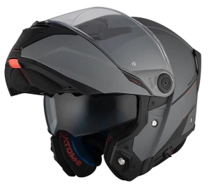 Casca modulabila MT Atom 2 SV A2 titanium mat (ochelari soare integrati) Pinlock Ready - tip viziera: MT-V-35 - Img 5