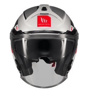 Casca open face motociclete MT Cosmo SV Silence A2 gri lucios (ochelari soare integrati) - tip viziera: MT-V-37 - Img 9