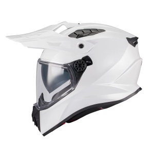 Casca touring/adventure MT Track SV Pure A0 alb lucios - Img 2