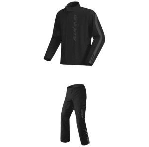 Costum moto ploaie (geaca+pantaloni) Seventy model SD-S5 Monsoon culoare: negru (montare peste echipament)