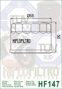 Filtru de ulei HIFLOFILTRO HF147 - Img 2