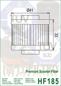 Filtru de ulei HIFLOFILTRO HF185 - Img 2