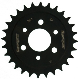 Foaie spate SUPERSPROX RFE-881:28-BLK Negru 28T, 428