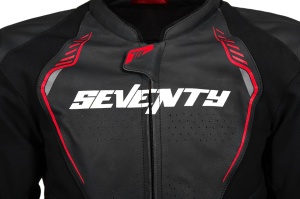 Geaca din piele Racing Seventy SD-JL24 Negru-Rosu - Img 3