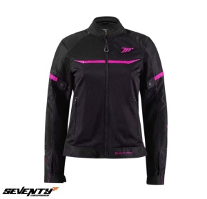 Geaca femei Racing vara Seventy SD-JR30.2 Mojave negru roz - Img 2