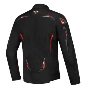 Geaca (jacheta) motociclete barbati Racing/Roadster Ixon All season model Caliber WP MS culoare: negru/alb/rosu - Img 2