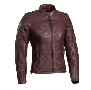 Geaca (jacheta) motociclete femei piele Urban/Heritage Ixon All season model Spark LS culoare: burgundy (visiniu)