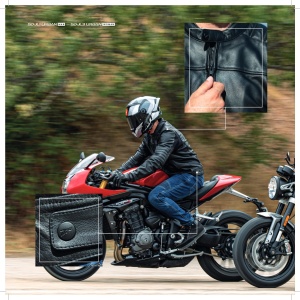 Geaca moto piele SEVENTY DEGREES SD-JL1 - Img 5