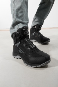 Ghete (cizme) moto Adventure (Touring) Unisex Seventy model SD-BA7 Stelvio culoare: negru/gri - Img 3