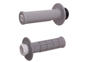Grips set Lock-on ODI MICRO-X V2 H36MXG Grey - Soft/Black Half-Waffle