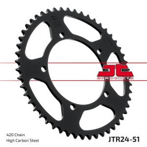 Kit de lant D.I.D Chain - Argintiu chain 420 D, Non-sealed, CHK front sprocket JT, CHK rear sprocket JT pentru APRILIA RX 50 1998-2005 - Img 6