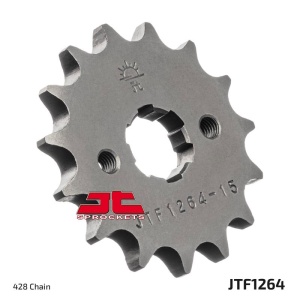 Kit de lant D.I.D Chain - Argintiu chain 428 D, Non-sealed, CHK front sprocket JT, CHK rear sprocket JT pentru HONDA CB 125 F / GLR 125 2015-2020 - Img 4