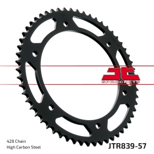 Kit de lant D.I.D Chain - Argintiu chain 428 D, Non-sealed, CHK front sprocket JT CHK rubber cushioned, CHK rear sprocket JT pentru YAMAHA DT 125 RE 2004-2006 - Img 6