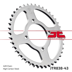 Kit de lant D.I.D Chain - Argintiu chain 428 VX, X-ring (X, NX, QX, XS), CHK front sprocket JT, CHK rear sprocket JT pentru YAMAHA YBR 125 2008-2015 - Img 6