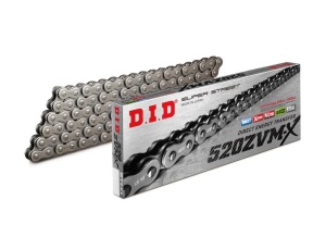 Kit de lant D.I.D Chain - Argintiu chain 520 ZVM-X, X-ring (X, NX, QX, XS), CHK front sprocket JT, CHK rear sprocket JT pentru HUSQVARNA TXC 250 2011-2012 - Img 1