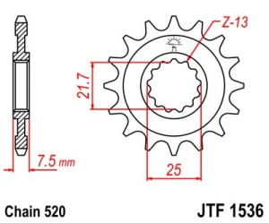 Kit de lant D.I.D Chain - Argintiu chain 520 ZVM-X, X-ring (X, NX, QX, XS), CHK front sprocket JT CHK rubber cushioned, CHK rear sprocket JT pentru KAWASAKI ZX-6R 600 Ninja (>2007) 2007-2015 - Img 3