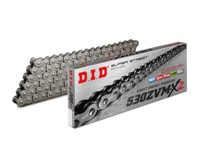 Kit de lant D.I.D Chain - Argintiu chain 530 ZVM-X, X-ring (X, NX, QX, XS), CHK front sprocket JT, CHK rear sprocket JT pentru KAWASAKI ZXR 750 R 1993-1995 - Img 1