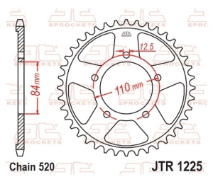 Kit de lant D.I.D Chain - Argintiu lant 520 ZVM-X, X-Ring, pinion fata JT, foaie spate JT pentru HONDA CBR 500 R 2022-2025 - Img 6