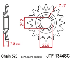 Kit de lant D.I.D Chain - Auriu chain 520 ERT, Non-sealed, CHK front sprocket JT, CHK rear sprocket JT pentru HONDA CRF 250 R 2018 - Img 3