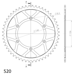 Kit de lant D.I.D Chain - Auriu chain 520 MX, Non-sealed, CHK front sprocket SUPERSPROX, CHK rear sprocket SUPERSPROX pentru SUZUKI RMX 450 Z 2010-2019 - Img 5