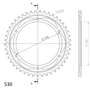 Kit de lant D.I.D Chain - Auriu chain 530 ZVM-X, X-ring (X, NX, QX, XS), CHK front sprocket JT CHK rubber cushioned, CHK rear sprocket SUPERSPROX pentru TRIUMPH Tiger 1050 Sport 2014-2021 - Img 6