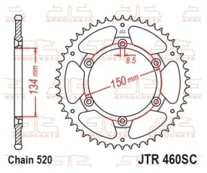 Kit de lant D.I.D Chain - Auriu lant 520 DZ, Non-sealed, pinion fata JT, foaie spate JT pentru KAWASAKI KX 125 1998 - Img 6