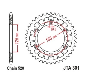 Kit de lant D.I.D Chain - Auriu lant 520 ERT, Non-sealed, pinion fata JT, foaie spate JT pentru HONDA CRF 250 L 2013-2020 - Img 5