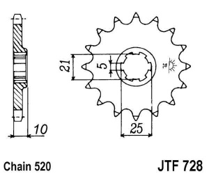 Kit de lant EK - Argintiu chain 520 SRX, X-ring (X, NX, QX, XS), CHK front sprocket JT, CHK rear sprocket SUPERSPROX pentru CAGIVA River 600 1995-1999 - Img 3