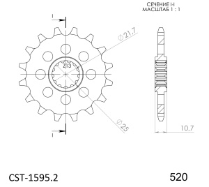 Kit de lant EK - Argintiu chain 520 SRX, X-ring (X, NX, QX, XS), CHK front sprocket SUPERSPROX, CHK rear sprocket SUPERSPROX STEALTH pentru YAMAHA XJ6 / Diversion / Diversion F 2009-2015 - Img 3