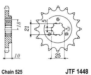Kit de lant EK - Argintiu chain 525 SRX, X-ring (X, NX, QX, XS), CHK front sprocket JT, CHK rear sprocket JT pentru SUZUKI XF 650 Freewind 1997-2002 - Img 3