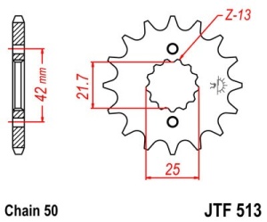 Kit de lant EK - Argintiu chain 530 SRO, O-ring, CHK front sprocket JT, CHK rear sprocket JT pentru SUZUKI GSX 550 1983-1987 - Img 3