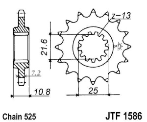 Kit de lant EK - Argintiu chain 530 SRX, X-ring (X, NX, QX, XS), CHK front sprocket JT CHK rubber cushioned, CHK rear sprocket SUPERSPROX pentru YAMAHA YZF-R6 2006-2024 - Img 3