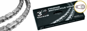 Kit de lant EK - Argintiu lant 520 Z/3D, X-Ring, pinion fata JT cauciucat, foaie spate JT pentru YAMAHA YZF-R1 2016