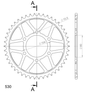 Kit de lant EK - Auriu chain 530 ZVX, X-ring (X, NX, QX, XS), CHK front sprocket JT, CHK rear sprocket SUPERSPROX pentru KAWASAKI ZX-12R Ninja 1200 2000-2005 - Img 5