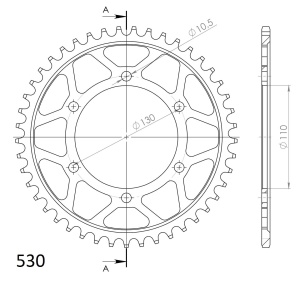 Kit de lant EK - Auriu lant 530 ZVX, X-Ring, pinion fata JT cauciucat, foaie spate SUPERSPROX pentru YAMAHA FZ1 1000 / Fazer 2006-2014 - Img 5