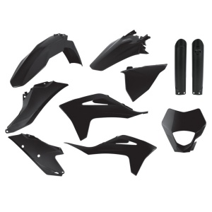 Kit plastice POLISPORT 91028 enduro Negru