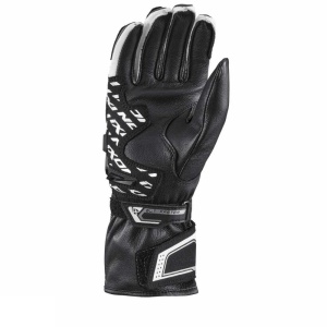Manusi femei Racing vara piele Ixon model Thund LS culoare: negru/alb - degete tactile - Img 2