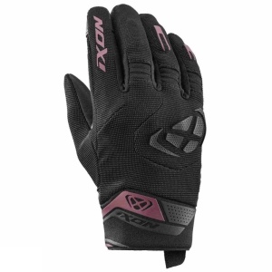 Manusi femei Roadster vara textil/piele Ixon model MIG 2 LS culoare: negru/burgundy (visiniu) - degete tactile