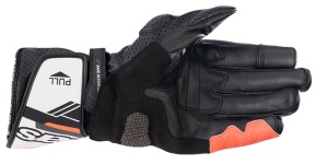 Manusi moto piele ALPINESTARS SP-8 V3 Rosu-Negru-Alb - Img 2