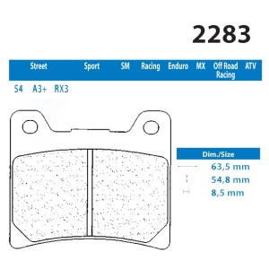 Placute de frana Carbone Lorraine 2283 A3+
