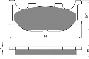 Placute de frana GOLDFREN 099 S3