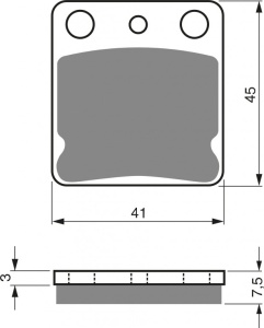 Placute de frana GOLDFREN 144 K1