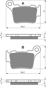Placute de frana GOLDFREN 191 K1