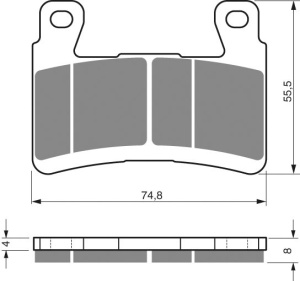 Placute de frana GOLDFREN 324 S3