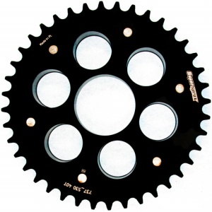 Rear sprocket STEALTH with alloy disc SUPERSPROX STEALTH with alloy disc RSA-737_530:40-BLK Negru 40T, 520
