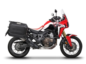 Set complet cutii aluminiu laterale, 36L / 47L SHAD TERRA NEGRU, include kit montare SHAD HONDA CRF 1000 Africa Twin