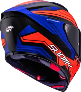 SUOMY TRACK-1 FRAMEWORK WHITE BLK BLUE ECE 22.06 - Img 5
