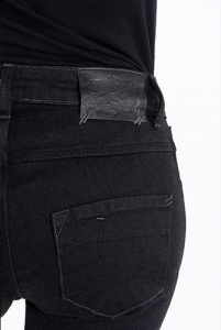 Blugi (jeans) moto femei Ixon model Billie LS culoare: negru (Cordura® Denim) - Slim Fit - clasa AA - Img 4