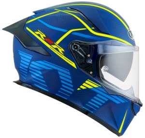 Casca integrala KYT R2R CONCEPT BLUE YELLOW ECE 22.06 - Img 3